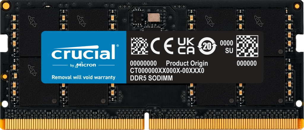 32GB Crucial DDR5-5600Mhz SODIMM Memory